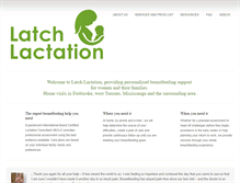 Tablet Screenshot of latchlactation.com